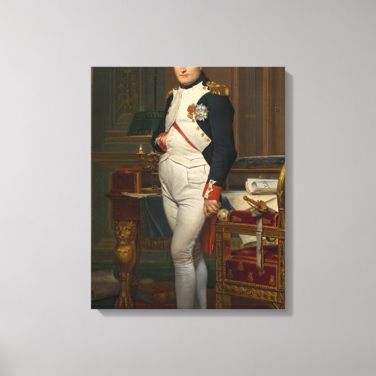 De keizer Napoleon in zijn studie op de Tuileries Canvas Afdruk (Voorkant)