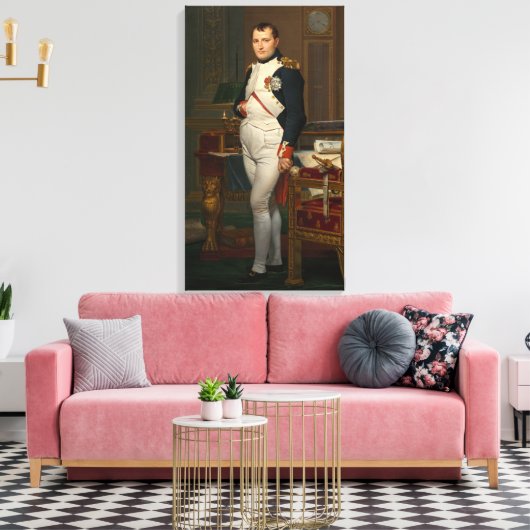De keizer Napoleon in zijn studie op de Tuileries Canvas Afdruk (Insitu (Woonkamer))