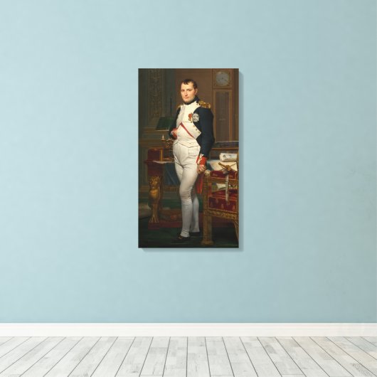 De keizer Napoleon in zijn studie op de Tuileries Canvas Afdruk (Insitu (Houten vloer))