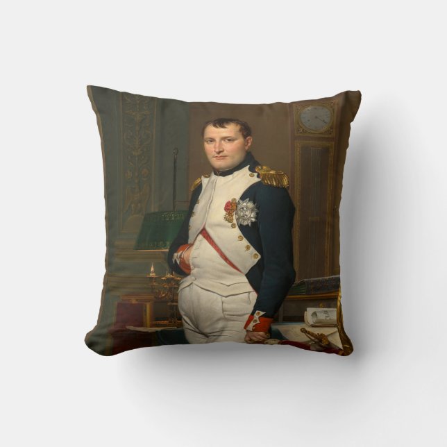 De keizer Napoleon in zijn studie op de Tuileries Kussen (Voorkant)