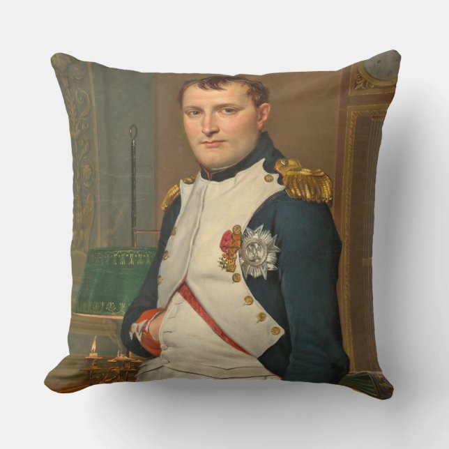 De keizer Napoleon in zijn studie op de Tuileries Kussen (Voorkant)