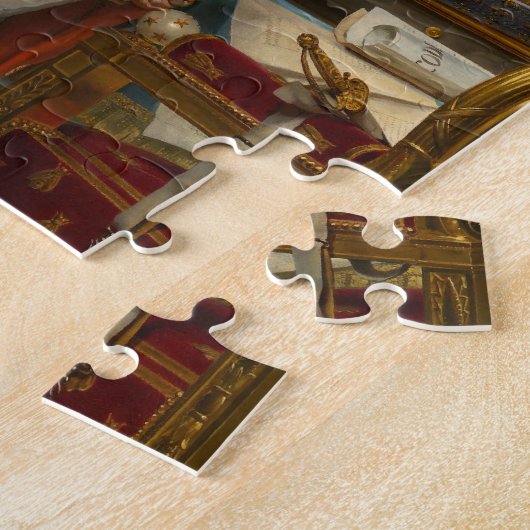 De keizer Napoleon in zijn studie op de Tuileries Legpuzzel (Zijkant)