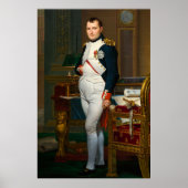 De keizer Napoleon in zijn studie op de Tuileries Poster (Voorkant)