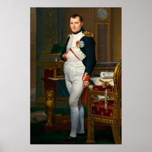 De keizer Napoleon in zijn studie op de Tuileries Poster