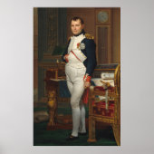 De keizer Napoleon in zijn studie op de Tuileries Poster (Voorkant)