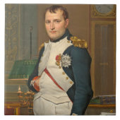 De keizer Napoleon in zijn studie op de Tuileries Tegeltje (Voorkant)