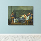 De keizer Severus die zijn zoon berispt Canvas Afdruk (Insitu (Houten vloer))