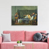 De keizer Severus die zijn zoon berispt Canvas Afdruk (Insitu (Woonkamer))