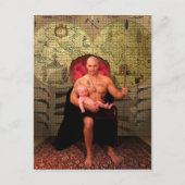 De keizer Tarot-kaart Briefkaart (Voorkant)