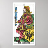 De keizer Tarot-Kaart Poster (Voorkant)