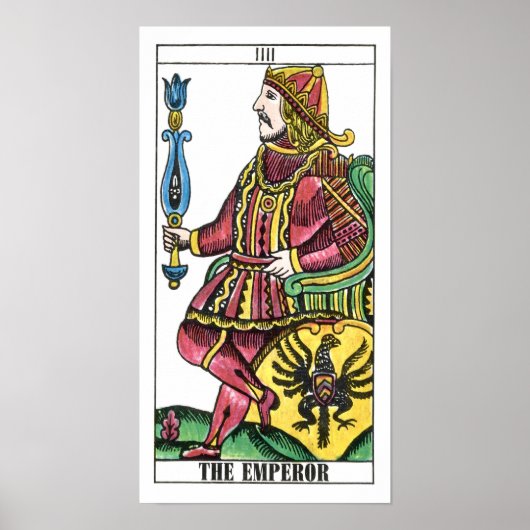 De keizer Tarot-Kaart Poster (Voorkant)