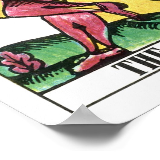 De keizer Tarot-Kaart Poster (Hoek)