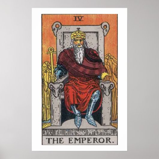 De keizer Tarot Kaart Poster (Voorkant)