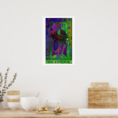 De keizer Tarot Kaart Psychedelic Poster (Keuken)