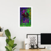 De keizer Tarot Kaart Psychedelic Poster (Thuiskantoor)