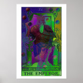 De keizer Tarot Kaart Psychedelic Poster (Voorkant)