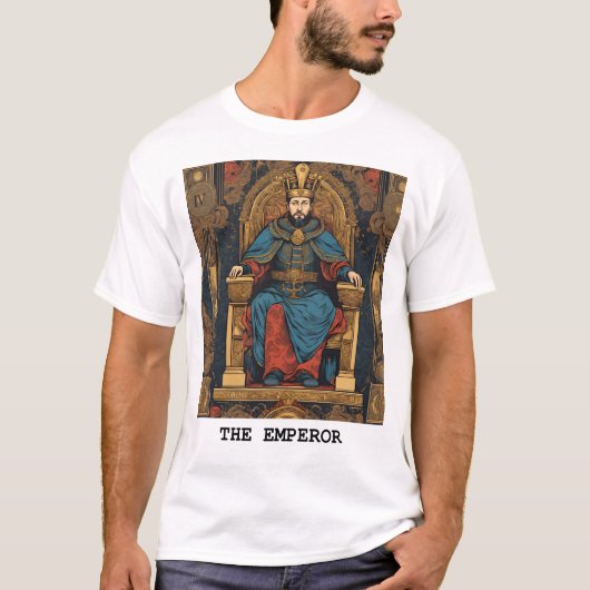 DE KEIZER - TAROT KAART T-SHIRT (Voorkant)