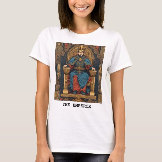 DE KEIZER - TAROT KAART T-SHIRT (Voorkant)