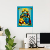 De Keizer Tarotkaart Kunst Poster (Thuiskantoor)