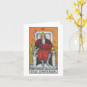 De Keizer tarotkaart - Rider Waite Smith tarot Kaart (Gele Bloem)