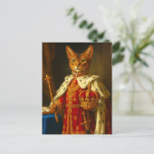 De keizer van een zonnestraal | Napoleon Cat Briefkaart (Staand voorkant)