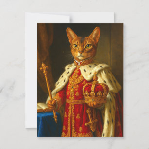 De keizer van een zonnestraal Napoleon Cat Briefkaart
