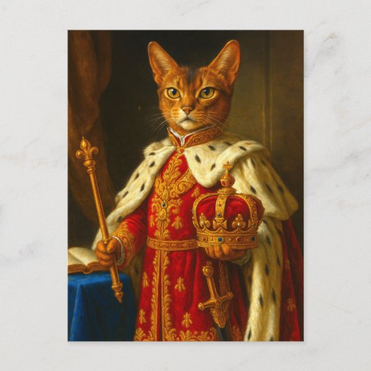 De keizer van een zonnestraal | Napoleon Cat Briefkaart (Voorkant)