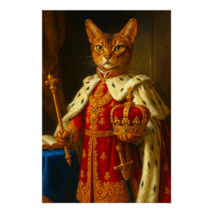 De keizer van een zonnestraal Napoleon Cat Perfect Poster