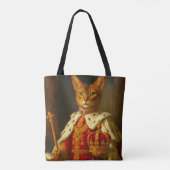 De keizer van een zonnestraal | Napoleon Cat Tote Bag (Achterkant)