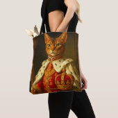 De keizer van een zonnestraal | Napoleon Cat Tote Bag (Dichtbij)