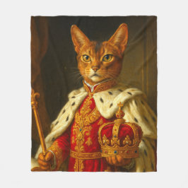 De Keizer van een Zonnestraal | Napoleon Kat Fleece Deken