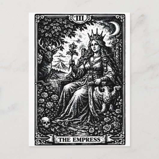 De keizerin — BurnsInHell Tarot III Briefkaart (Voorkant)