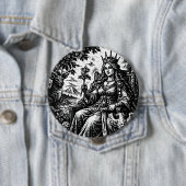 De Keizerin — BurnsInHell Tarot III Ronde Button 4,0 Cm (In situ)