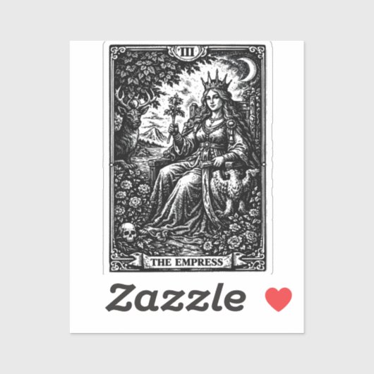 De Keizerin — BurnsInHell Tarot III Sticker (Vel)