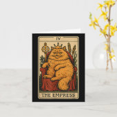 De keizerin kat tarot kaart grappige heks mystieke (Gele Bloem)