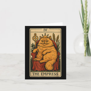 De keizerin kat tarot kaart grappige heks mystieke