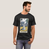 De Keizerin Robot Stofzuiger Kat Grappige Tarot C T-shirt (Voorkant volledig)