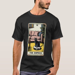 De keizerin robot stofzuiger kat grappige tarot C T-shirt