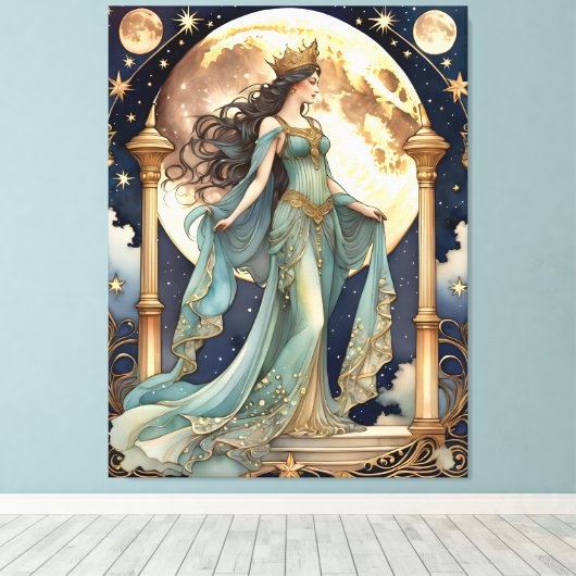 De Keizerin Tarot Magic Painting Canvas Afdruk (Insitu (Houten vloer))