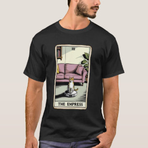 De Keizerin Tarotkaart Kat Robotstofzuiger Ca T-shirt