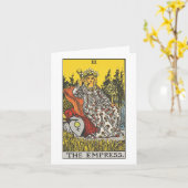 De keizerin tarotkaart - Rider Waite Smith tarot Kaart (Gele Bloem)