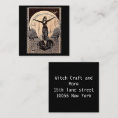 De keizerin tarotkaart vierkante visitekaartje (Voorkant / Achterkant)