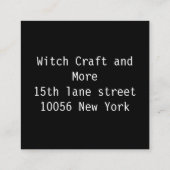 De keizerin tarotkaart vierkante visitekaartje (Achterkant)