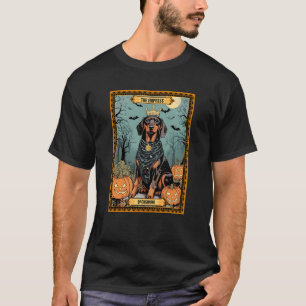 De Keizerin Teckel Halloween Tarot Kaart T-shirt