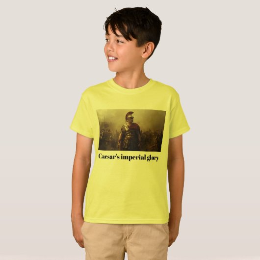 De keizerlijke glorie van Caesar geel T-shirt (Voorkant volledig)