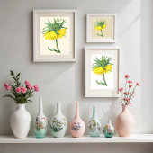 De keizerlijke kroon,  botanische illustratie poster