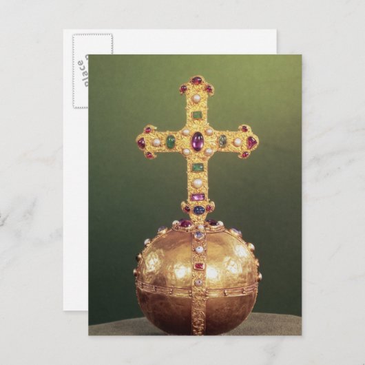 De keizerlijke orb van de Heilige Romeinse keizer Briefkaart (Voorkant / Achterkant)