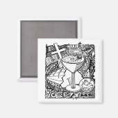 'De kelk' Magneet (Voorkant / Achterkant)