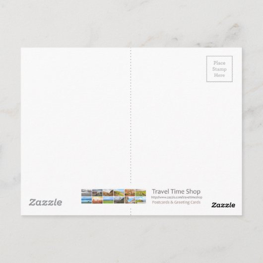 De Kelpies, Falkirk, briefkaart (Achterkant)