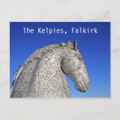 De Kelpies, Falkirk, briefkaart (Voorkant)